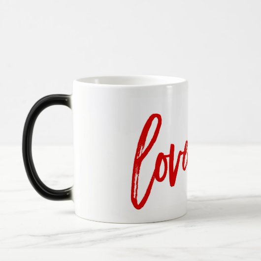 Verlokt. Red Modern Trendy Script Typografie Magische Mok (Links)