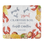 Verloof Feestje Familie Kreeft Koken Snijplank (Voorkant)