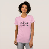 Verloofd Dit Is Echt Verlovingsring T-shirt (Voorkant volledig)