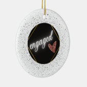 Verloofd Glam   Keramisch Ornament (Rechts)