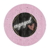 Verloofd Glam Pastel Snijplank (Voorkant)