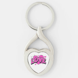 VERLOofd Hart Metalen Sleutelhanger