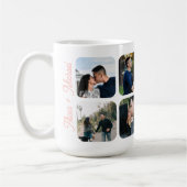 Verloofd koppel 7 foto collage beter samen koffiemok (Links)