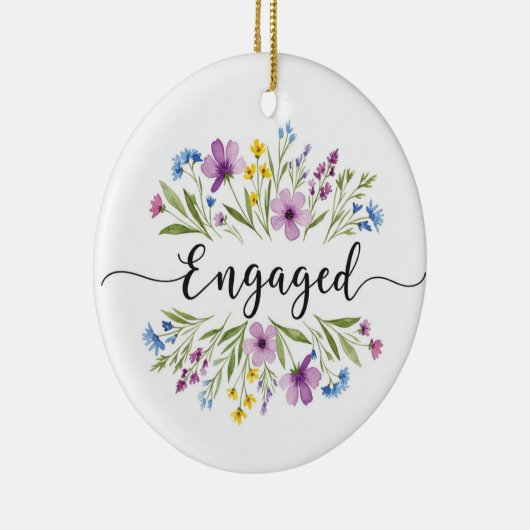 VERLOOFD ORNAMENT MET WILDE BLOEMEN (Rechts)