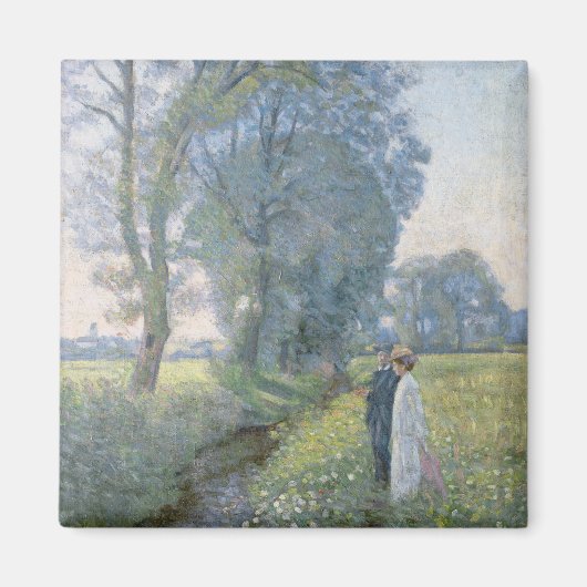 Verloofd stel (huwelijk en huwelijk) (verloving) magneet (Voorkant)