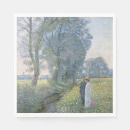 Verloofd stel (huwelijk en huwelijk) (verloving) servet