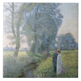 Verloofd stel (huwelijk en huwelijk) (verloving) tegeltje