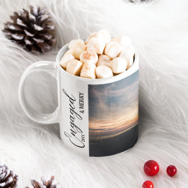 Verloofd & vrolijk paar foto koffiemok