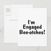 Verloofde Beeotches Aankondigingskaart (Voorkant / Achterkant)