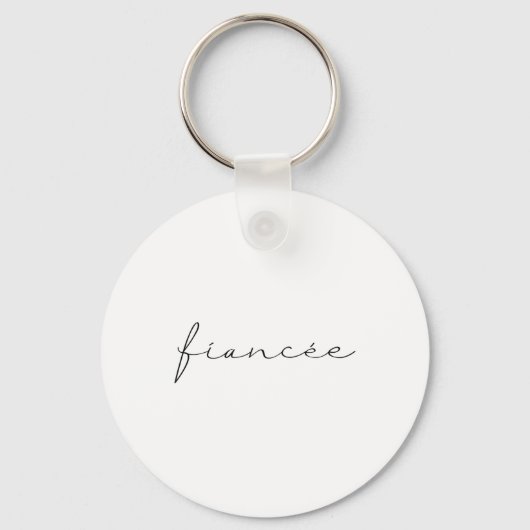 Verloofde Bruid Bruidsjurk Bruidegom Bachelorette Sleutelhanger (Voorkant)