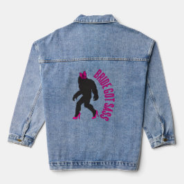 Verloofde Bruid Heeft Sass Sassy Sasquatch Denim Jacket