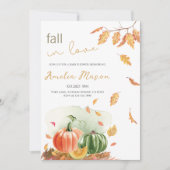 Verloofde Bruid-Herfstbladeren Bruid-Party Kaart (Voorkant)