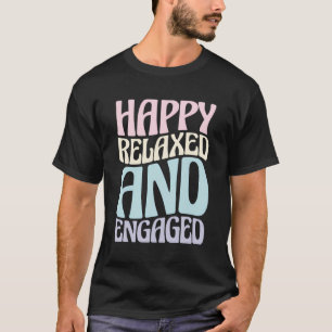 Verloofde Bruid Verloofd Verloving Feest Gelukkig T-shirt