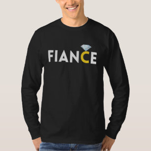 Verloofde diamanten ring Grafisch verloofd Verlovi T-shirt