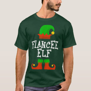 Verloofde Elf Kerst Grappig Kerstcadeau T-shirt