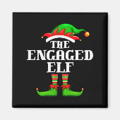 Verloofde Elf Matching Familie Groep Kerstfeest Magneet (Voorkant)