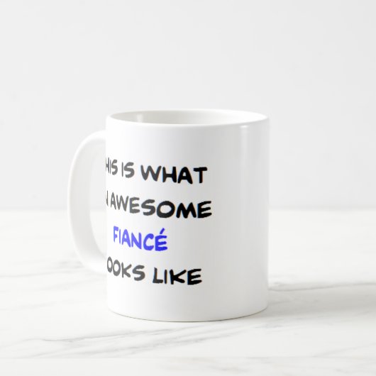 verloofde, geweldige koffiemok (Voorkant links)