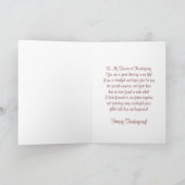 Verloofde Happy Thanksgiving Turkije Kaart (Binnen)