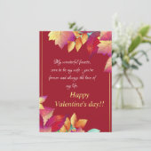 Verloofde kaart (Staand voorkant)