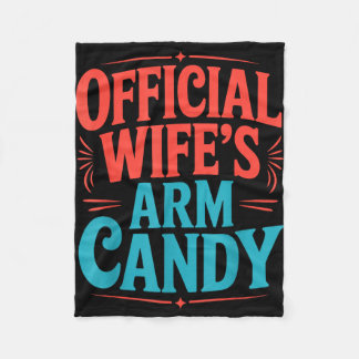Verloofde koppel bruid arm candy  fleece deken