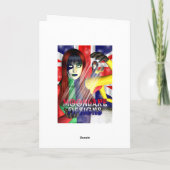 Verloofde Leuke Verjaardagskaart, roze draak met f Kaart (Achterkant)