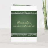 Verloofde - Romantische kerstkaart.Glazen wijn Feestdagen Kaart (Achterkant)