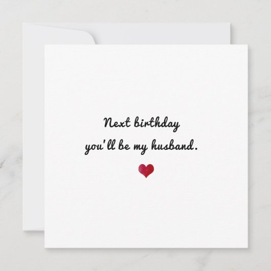 verloofde romantische liefde schattig hart gelukki kaart (Voorkant)