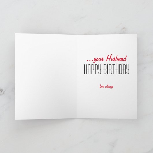 Verloofde verjaardagskaart.love.from man to be kaa kaart (Binnen)