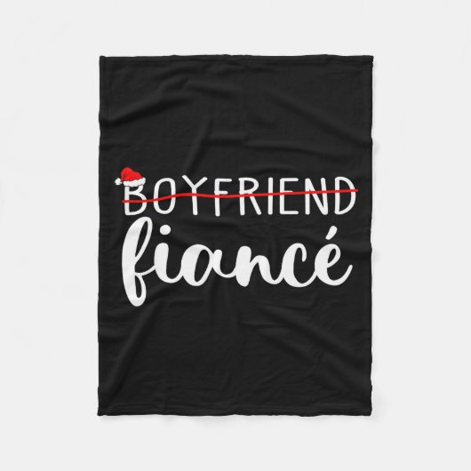 Verloofde Verloofde Verloofde Koppels Kerstmis Fleece Deken (Voorkant)