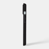Verloofde wit op zwart iPhone 15 case (Linkerkant)