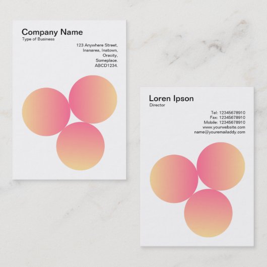 Verloop 3 Cirkels 02 Visitekaartje (Voorkant / Achterkant)