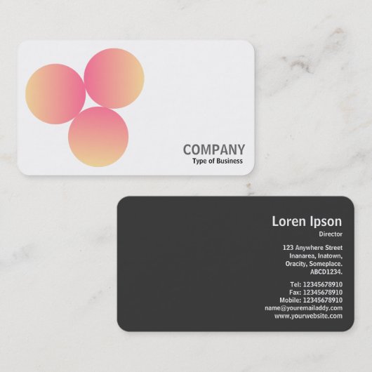 Verloop 3 Cirkels v3 02 Visitekaartje (Voorkant / Achterkant)