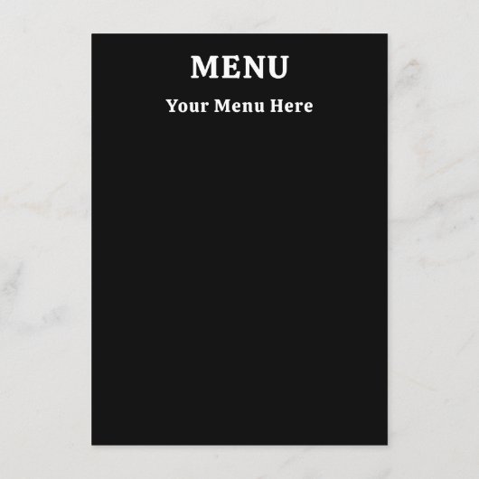 Verloop Aangepaste tekst en afbeelding Menu (Achterkant)