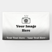 Verloop Aangepaste tekst en afbeelding Spandoek (Horizontaal)