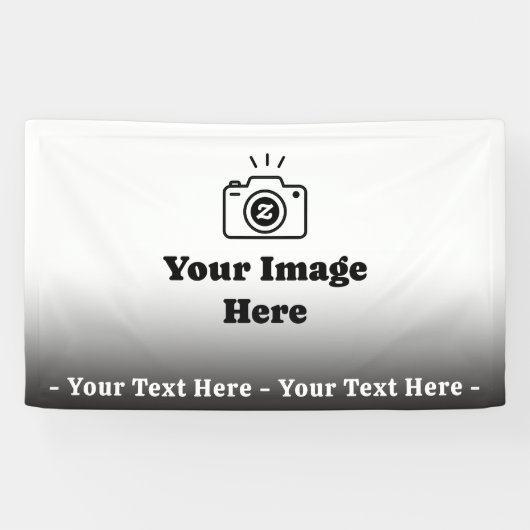 Verloop Aangepaste tekst en afbeelding Spandoek (Horizontaal)