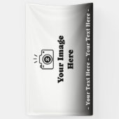 Verloop Aangepaste tekst en afbeelding Spandoek (Verticaal)