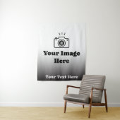 Verloop Aangepaste tekst en afbeelding Wandkleed (In situ)