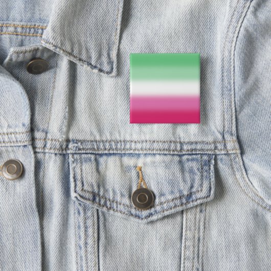 Verloop Abrosexuele Pride-vlag Vierkante Button 5,1 Cm (In situ)