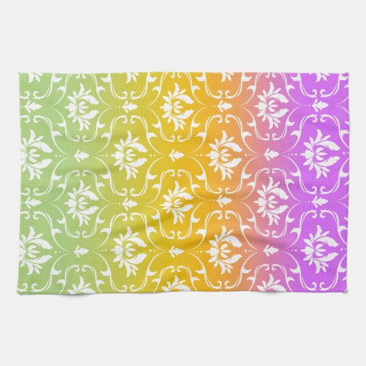 Verloop achtergrond en kant theedoek (Horizontaal)