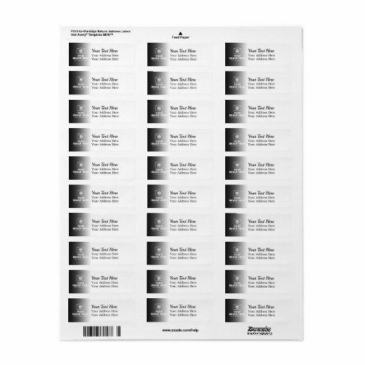 Verloop Afbeelding en Tekst Etiket (Full Sheet)
