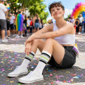 Verloop Agender Pride Vlag Sokken