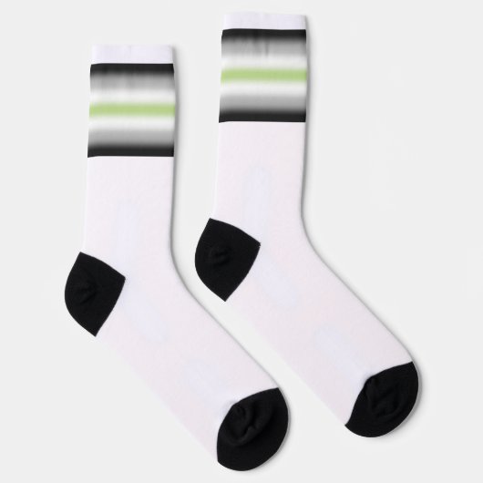 Verloop Agender Pride Vlag Sokken (Rechts)