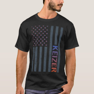 Verloop Amerikaanse vlag Keizer T-shirt