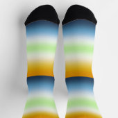 Verloop AroAce Agender Pride Vlag Sokken (Top)