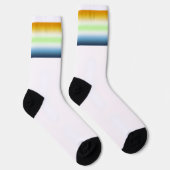 Verloop AroAce Agender Pride Vlag Sokken (Rechts)