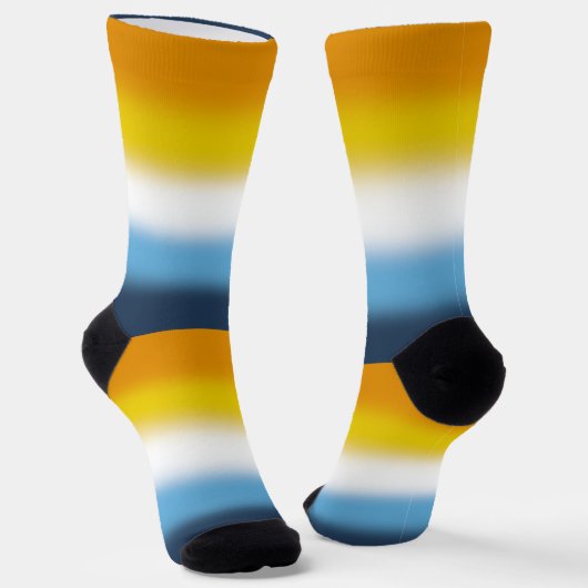Verloop AroAce Pride-vlag Sokken (Gebogen)