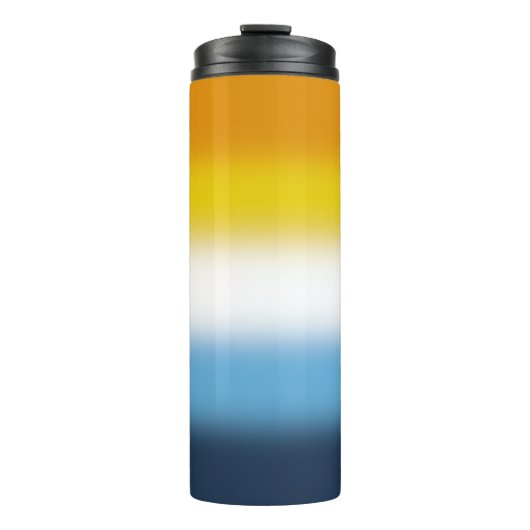 Verloop AroAce Pride-vlag Thermosbeker (Voorkant)