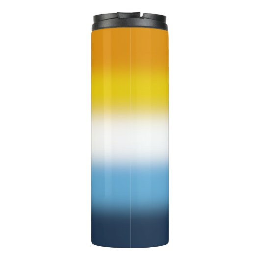 Verloop AroAce Pride-vlag Thermosbeker (Achterkant)