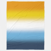 Verloop AroAce Pridevlag – Kleurrijke AroAce vlag Fleece Deken (Voorkant)