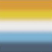 Verloop AroAce Pridevlag – Kleurrijke AroAce vlag Sticker (Voorkant)